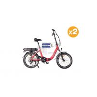 2 Vélos à assistance électrique confort 20P rouge + marquage